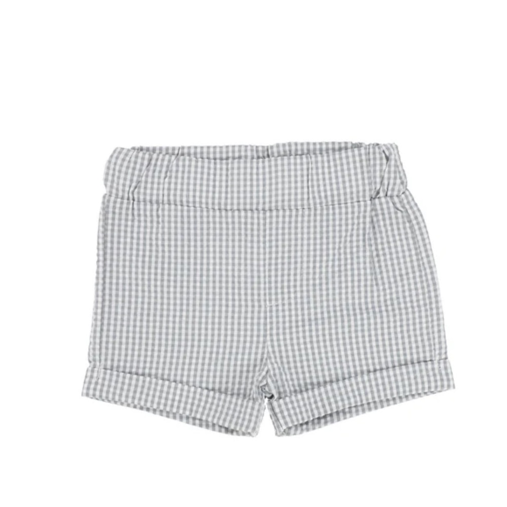 Lil Legs Analogie shorts elastic waist cuffed legs checkered gingham 3T